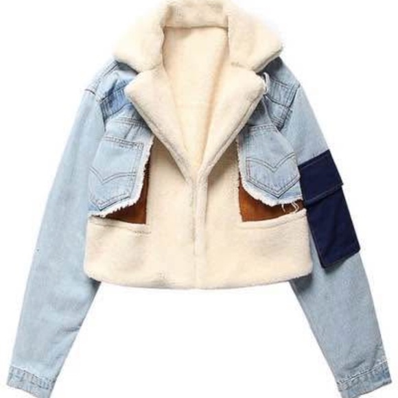 Denim Patchwork Jacket - Picture 2 of 3